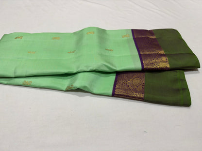 Light green with purple