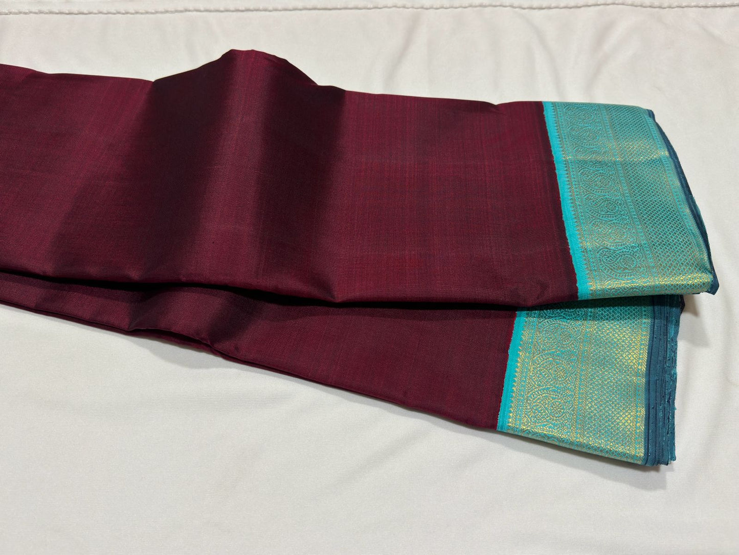 Maroon with Ananda blue