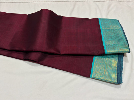 Maroon with Ananda blue