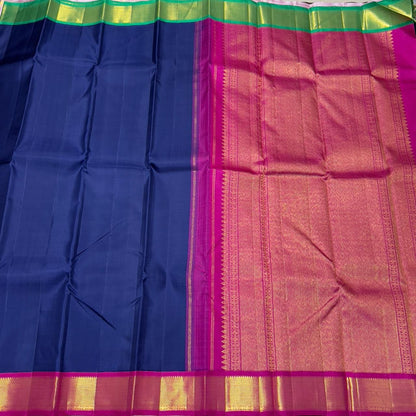 Sapphire blue Ganga / Jamuna korvai