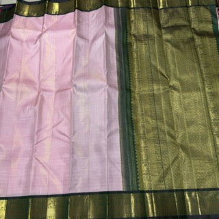 Soft pink with bottle green vaira oosi