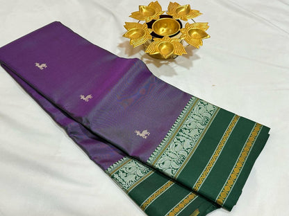 Dual tone purple with green