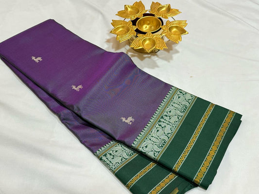 Dual tone purple with green