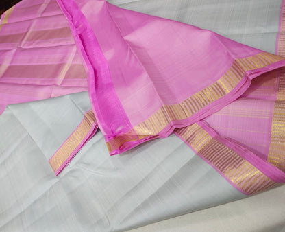 Pastel grey rosemilk pink self contrast