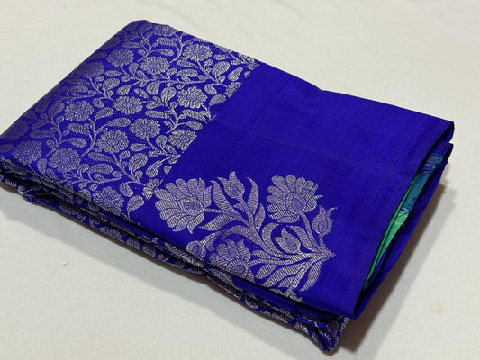 Blue Violet dual tone bluish green jacquard