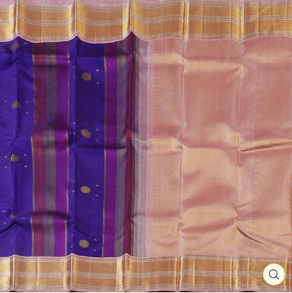 Magenta / Purple horizontal design wih buttas rose gold border