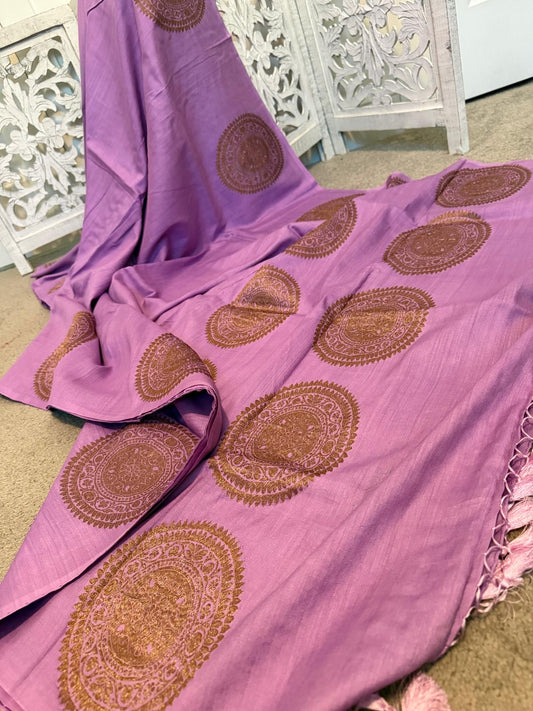 Mauve Moonga Benarasi