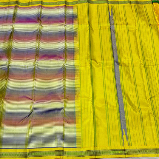 Multicolor stripe with lemon yellow