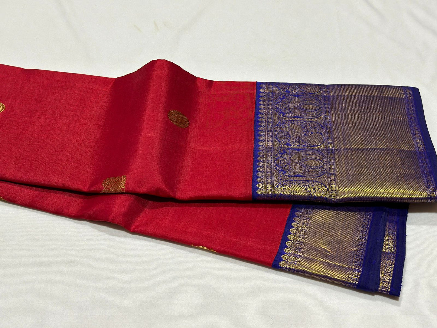 Red with Royal blue