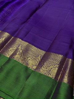 Light green with purple
