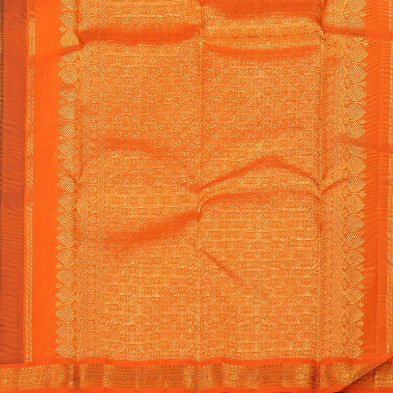Coffee brown orange vairaoosi korvai