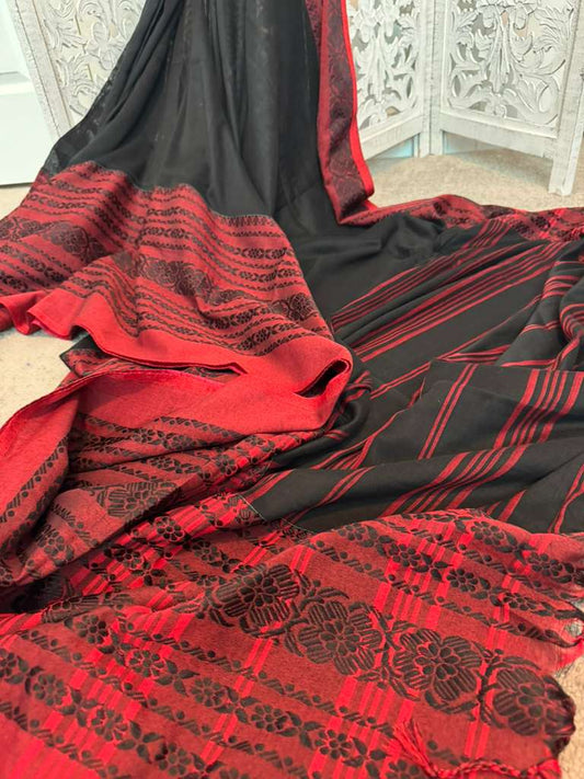 Begumpuri Cotton Black / red