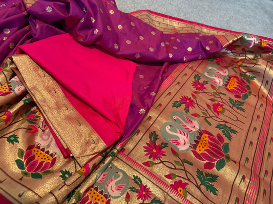 Soft Silk Pythani - Deep Magenta