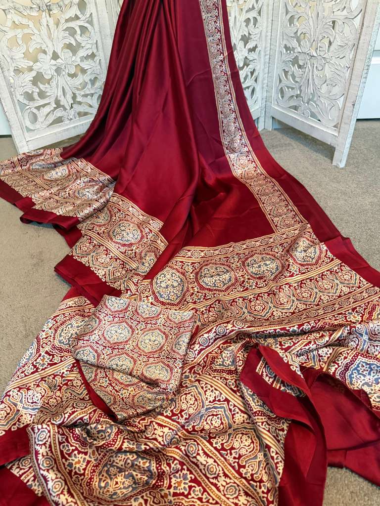 Ruby red modal silk