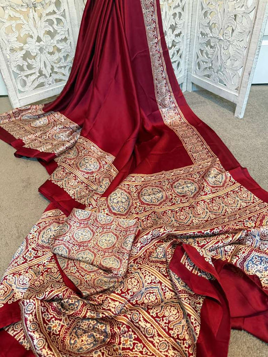 Ruby red modal silk