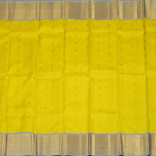 Lemon yellow / pastel grey buttas korvai