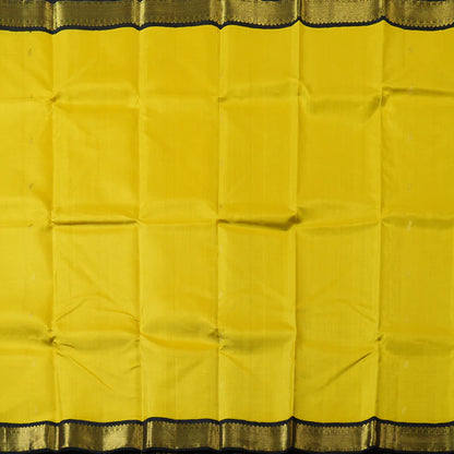 Lemon yellow / black korvai with buttas