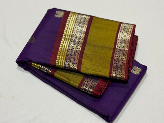 Purple / Sampanga buttas antique Zari