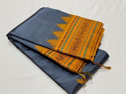 Elephant grey/mustard korvai buttas