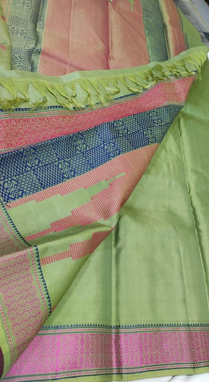 Olive green Pink