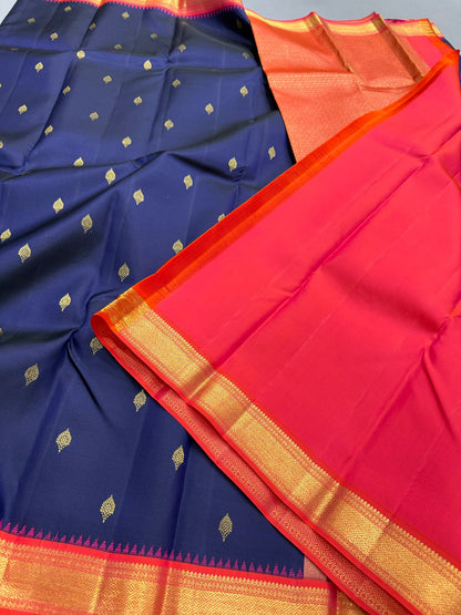 Blue / orange buttas korvai