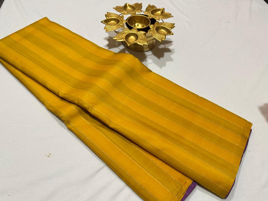 Golden yellow / Lavender Jari stripes