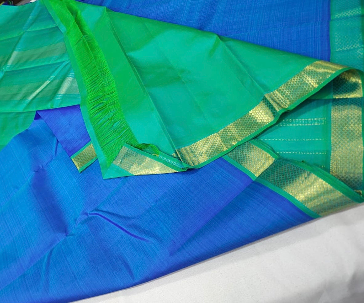 Ink blue / pastel green