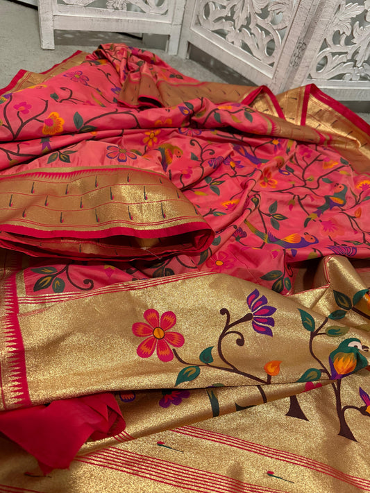 Soft Silk Pythani - Peachish Pink
